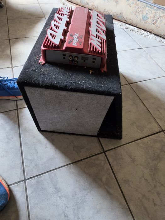 Pachet Subwoofer Auto Ground Zero + Amplificator Hifonics, Bas Puternic