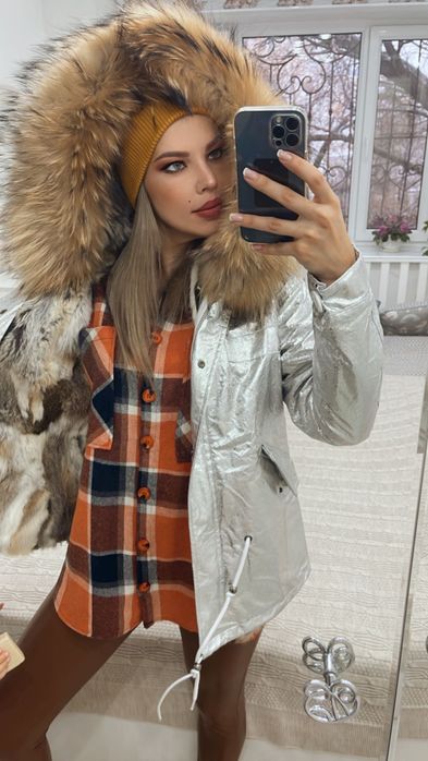 Парка из натурального меха