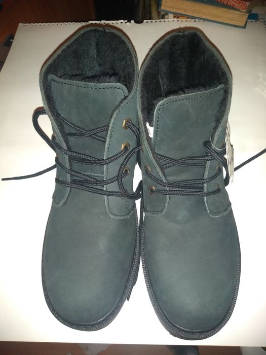 НОВИ спортни боти NEW LANDER естествена кожа топла подплата н.44.5 -45