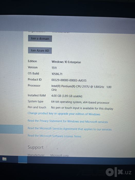 Noutbuk ASUS X550C (Intel / NVIDIA GeForce / Hujjat va o'qish uchun)