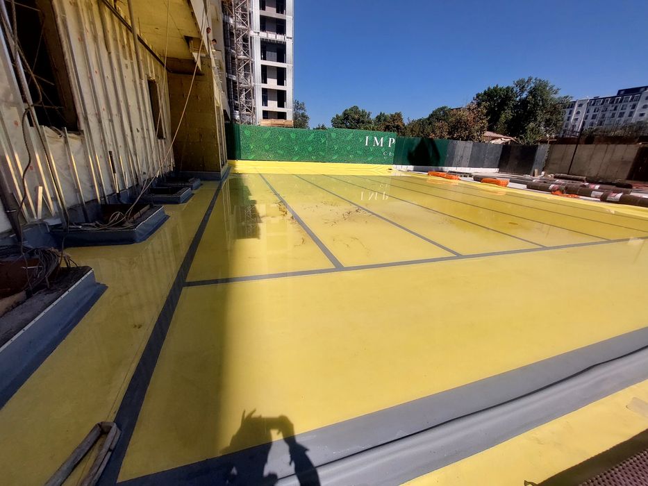 Гидроизоляция крыш, террас из ПВХ И ТПО мембраны