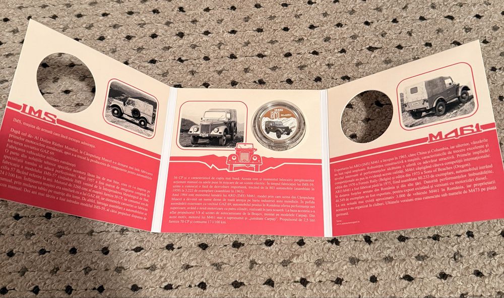 Moneda Argint proof 999% 1 oz ARO IMS 31,11/gr