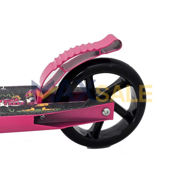 Детска тротинетка сгъваема скутер scooter розова многоцветна триколка