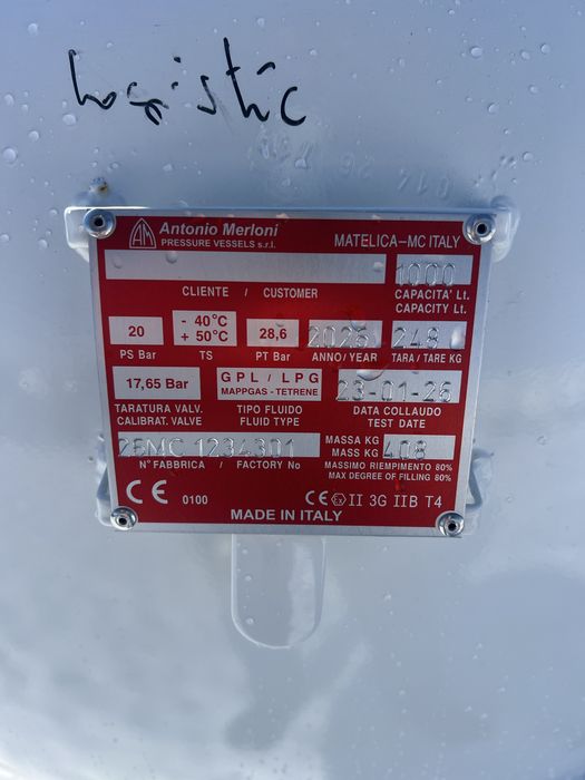 Rezervor  / Butelie / recipient gpl , propan