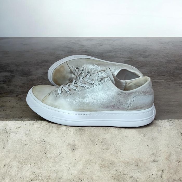 Tenisi Sneakers Paul Green Auriu-Argintii / Piele - Mărimea 38.5 (5.5