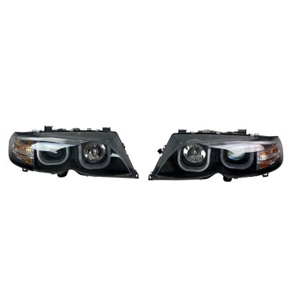 Кристални фарове с 3D angel eyes за BMW E46 (2001-2005) sedan,combi