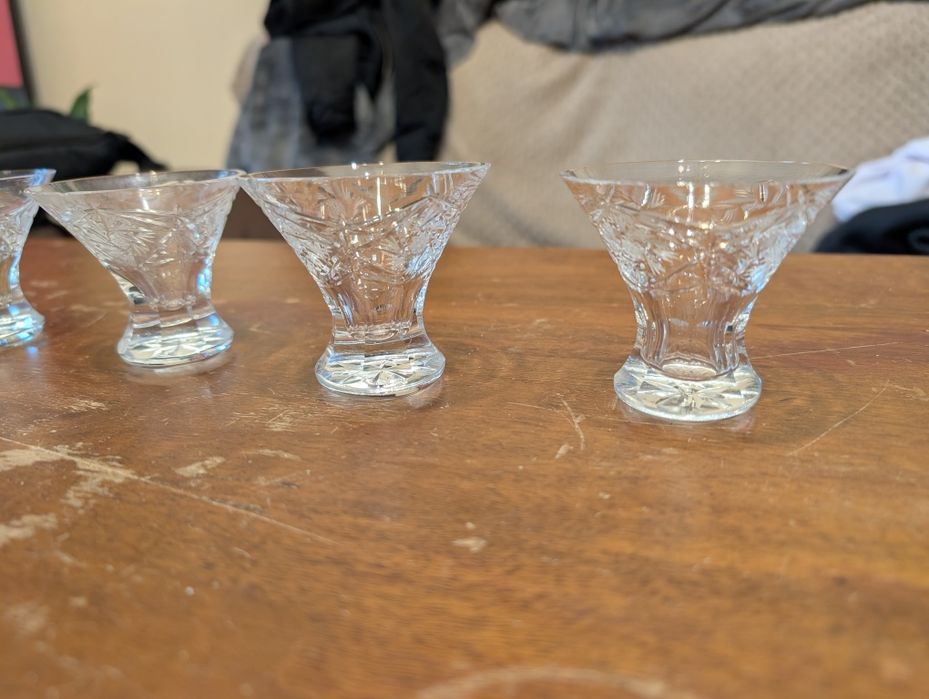 Кристални чаши за ликьор сервиз 6бр.