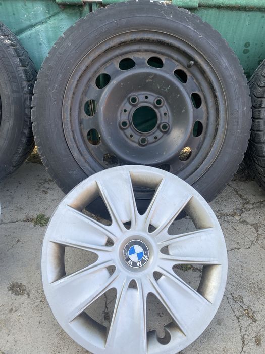 4x roti 195 55 R16 5x120 ET47 BMW + Capace originale