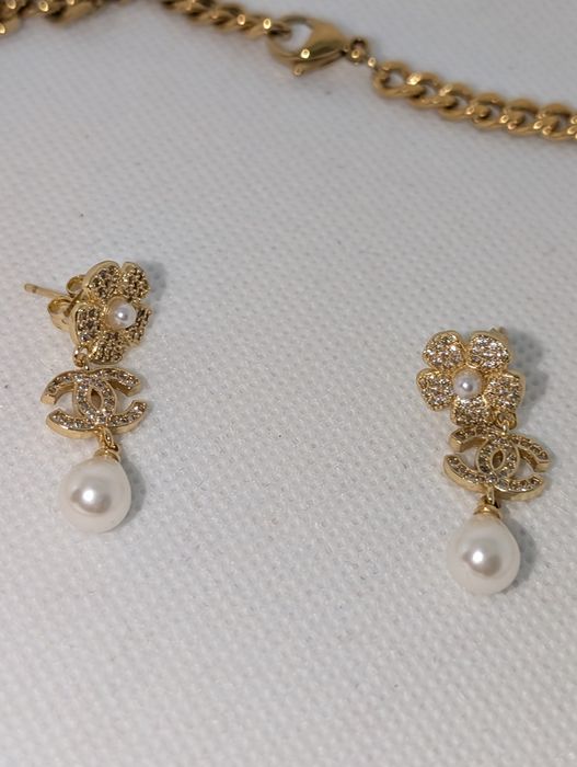 Set Chanel Placat cu Aur 18k