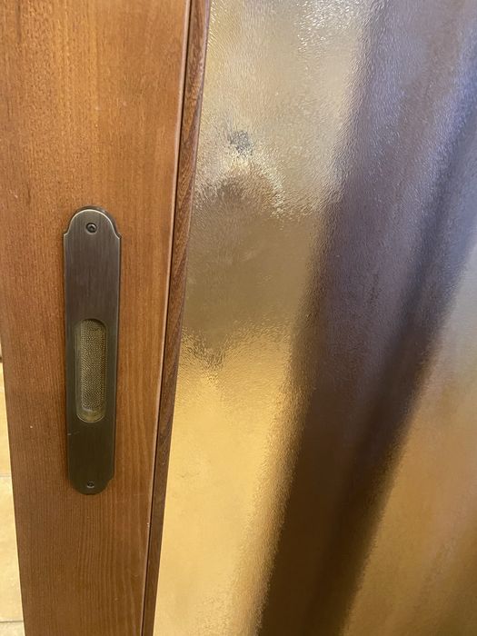 Usa dubla culisanta din lemn cires italia