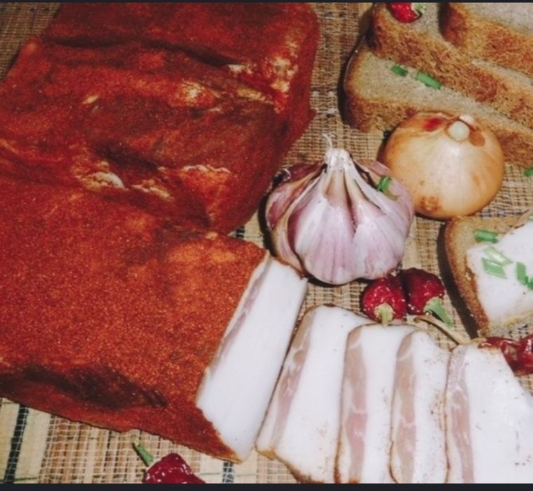 Сало капченое соленое