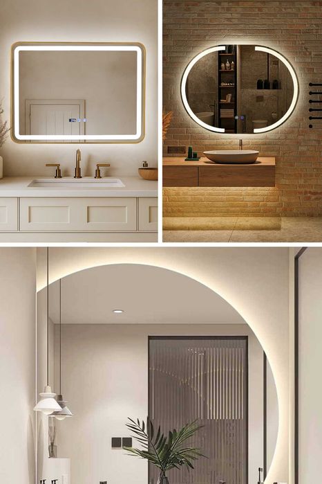 Огледала за баня с LED осветление и функция против изпотяване