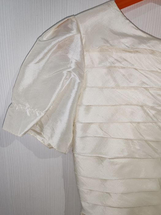 Rochie eleganta fetiță ivoire/crem realizata la comanda