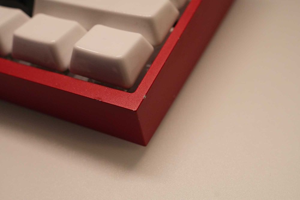 Tastatura Wooting 60HE+ cu carcasa KBDFans E-Coating Red