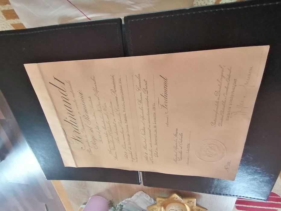 Brevet Ferdinand l  Rege al Romaniei