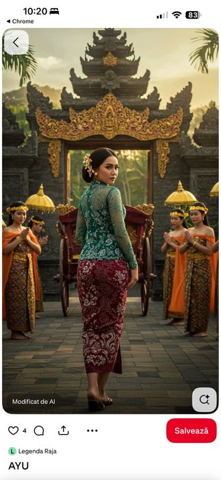 Saronc fusta traditionala din Bali - marime M