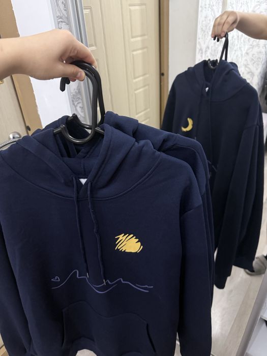 Парные Худи темно-синий