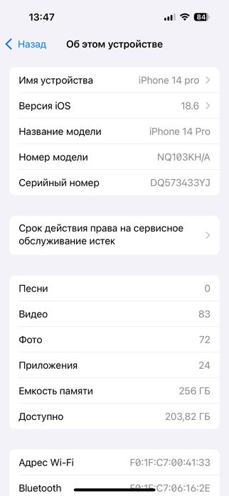 Iphone 14pro Гаранти100