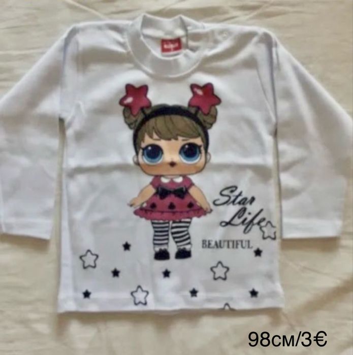 Лот нови  пролетни и летни дрехи за момиче 98 и 104 см