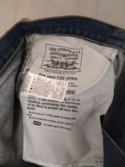 Levis новые синие мужские джинсы, модель 506, размер 34, 100% хлопок