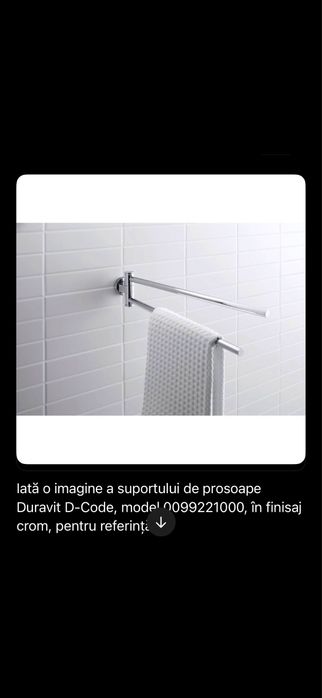 Suport prosop Duravit D -Code