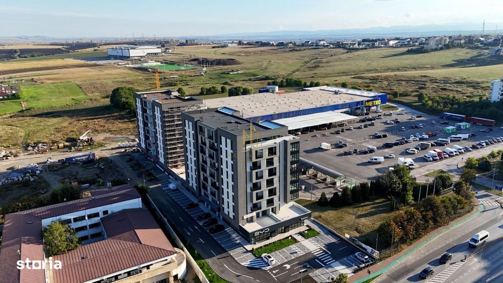 Spațiu comercial nou, 493.4 mp, vitrină 20 m, Suceava, zona Obcini