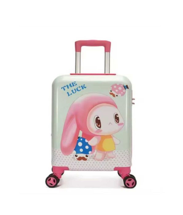 Комплект детски куфари Mercado Trade, Зайче с гъбки, Различни размери