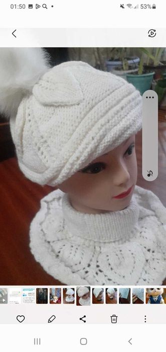 Продам вязаные головные уборы