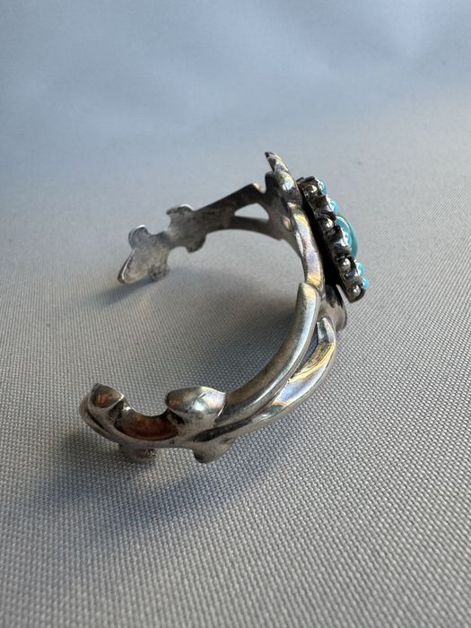 Bratara Navajo din argint si turcoaze
