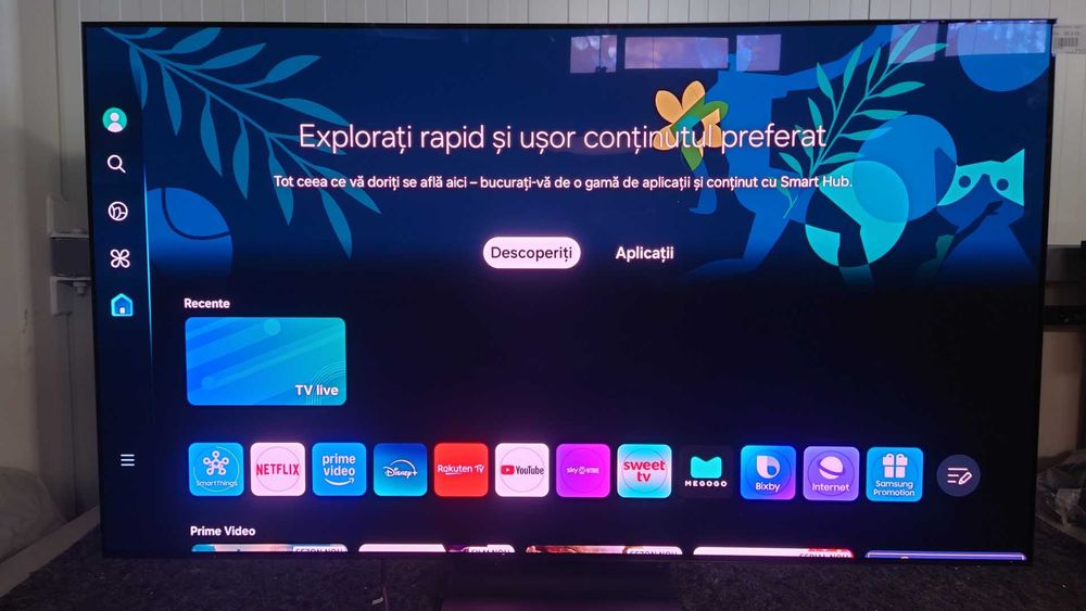Televizor Smart SAMSUNG OLED 65S90C 163 cm 4K 144Hz Negru Absolut Quantum HDR WiFi Clasa F Garantie Reselecto