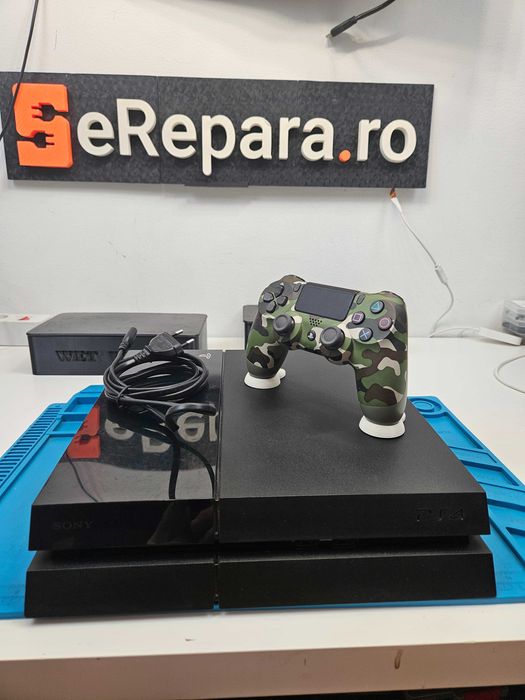 Playstation 4 Fat 500GB, software 12.52 (compatibil jailbreak), revizuit la service, cu raport
