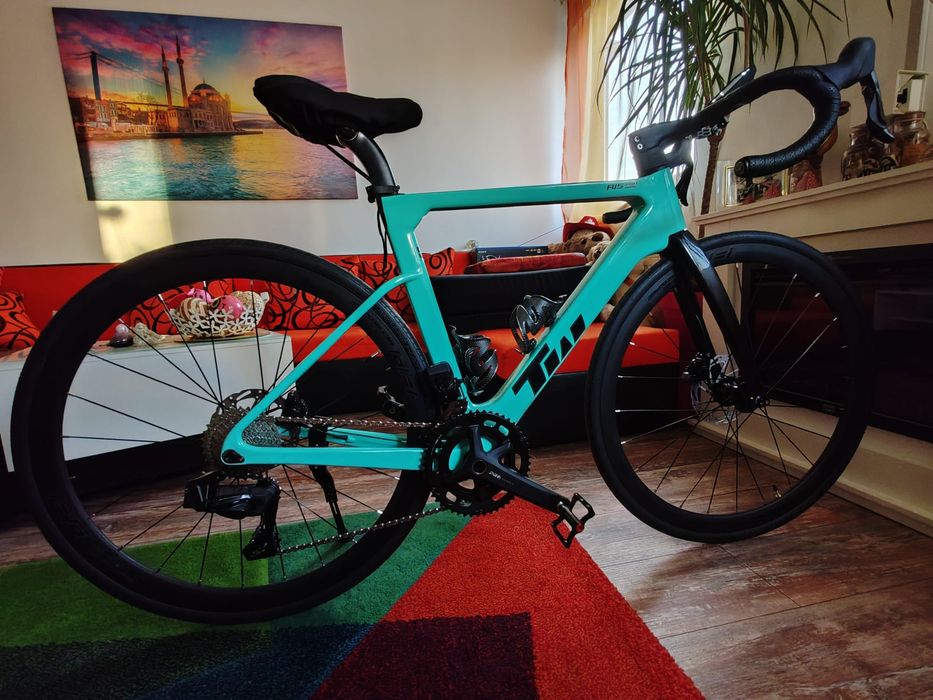 Bicicleta cursiera CARBON marime M 50cm transmisie electronica TWITTER R15 PRO