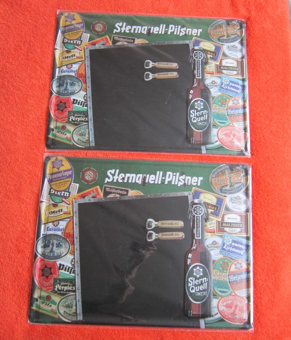 rar Tabla pt scris cu creta Reclama Metalica Pilsner +2 magneti