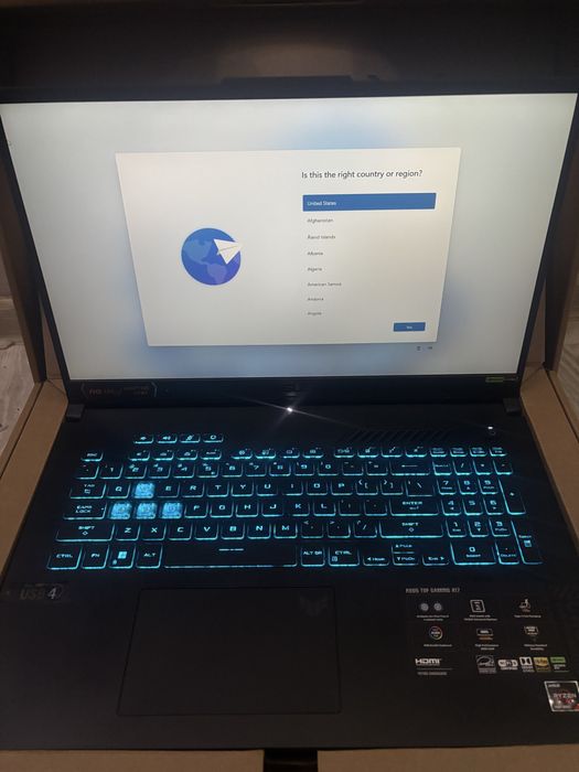 Asus TUF Gaming A17, 64 GB RAM, 2TB SSD