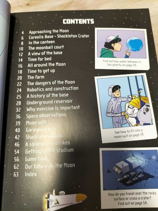 carte Usborne 24 Hours on the Moon