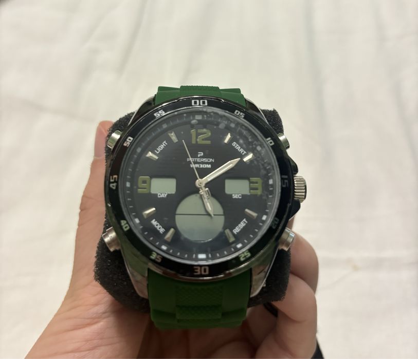 Ceas PATERSON dual time verde