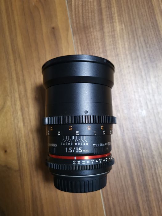 Samyang 35mm T1.5  VDSLR pentru Canon