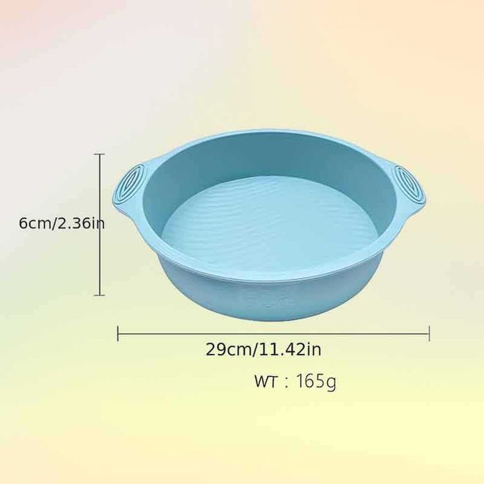 Силиконова кръгла форма за торта – модел вълни