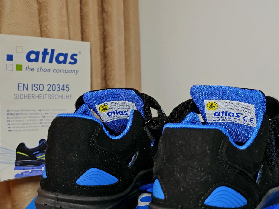 Atlas SL 46 Blue 2.0 ESD - Pantofi de protecție noi, cu cutie