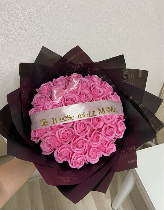 Buchete trandafiri din sapun