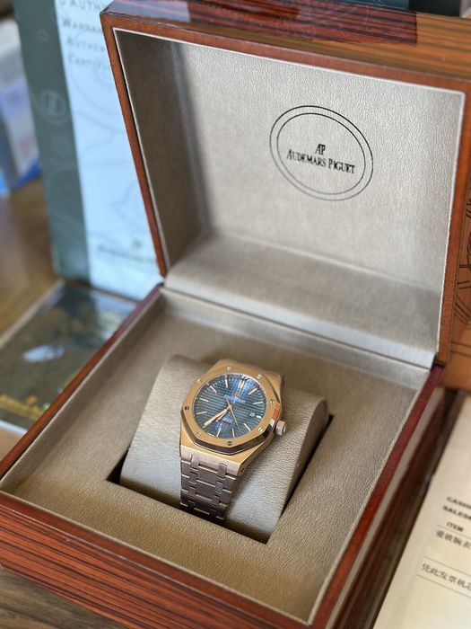 Audemars Piguet Rose Gold And Blue Dial 41 mm