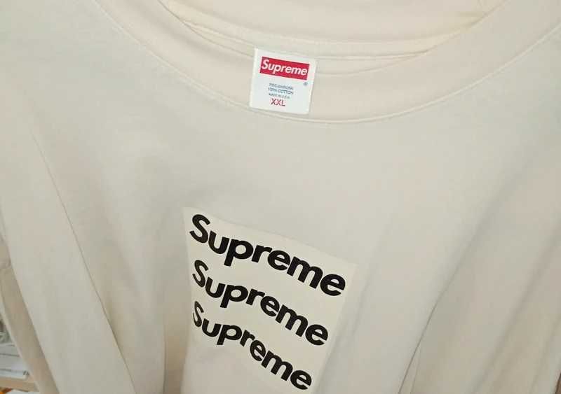 Tricou Supreme x Asspizza triple box logo din 2022 (marimea XXL)