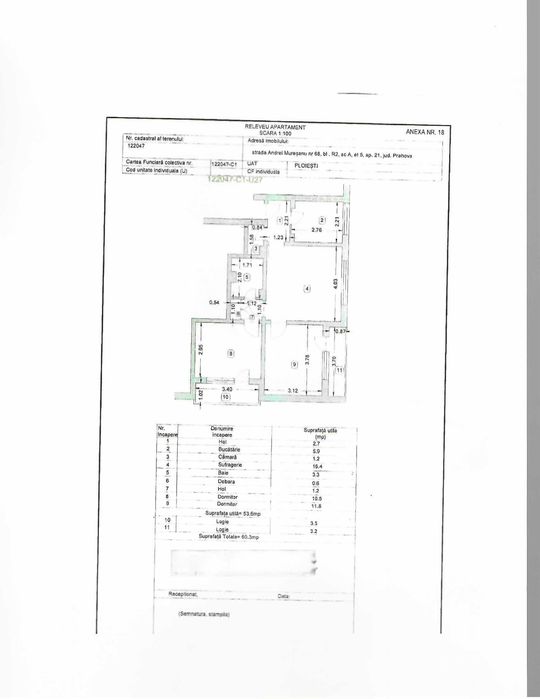 Vanzare apartament 3 camere