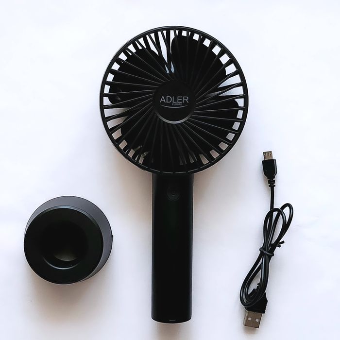 Ventilator portabil Adler, 9cm, incarcare USB