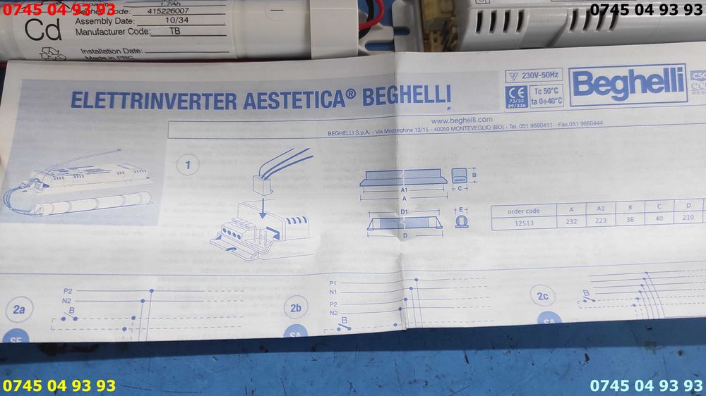 iluminare de urgenta acumulator electronica NOI  ca in poze in cutie