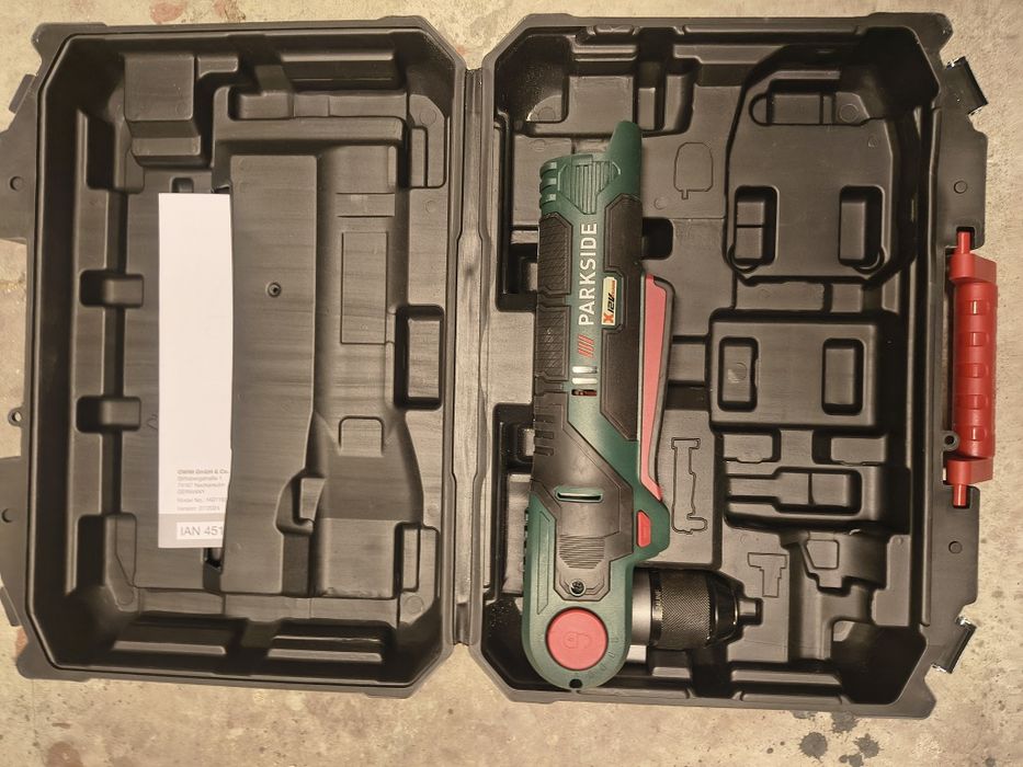 Mașina de găurit reglabil in unghi parkside 12v