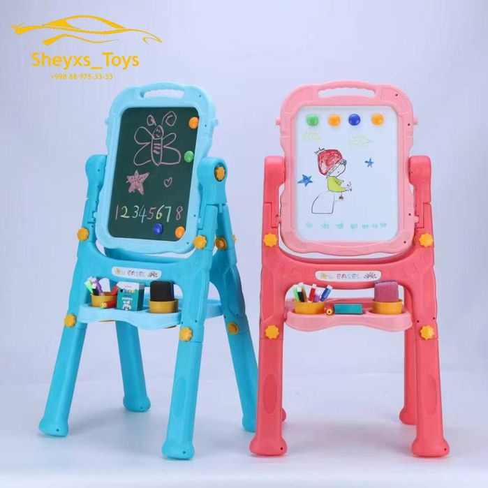 Болалар учун мольберт, 360° га айланувчи