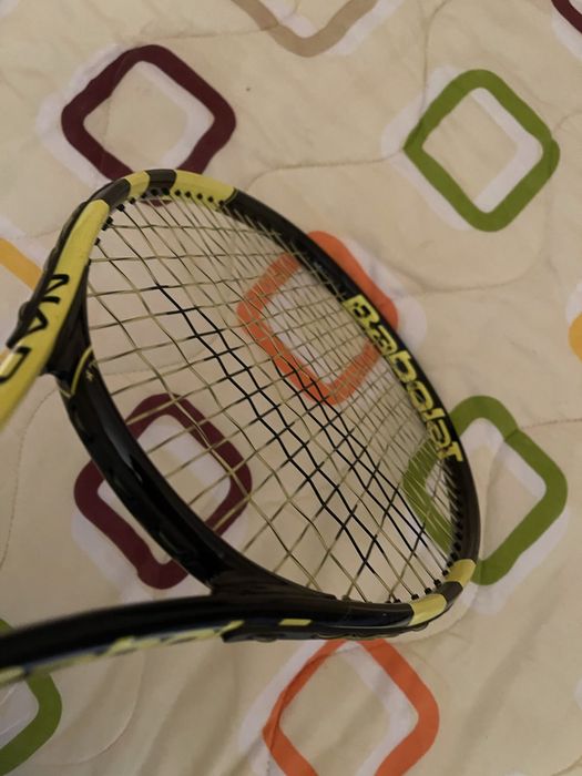 Тенис ракета Babolat Nadal Junior 25, Черна/Жълта, 0, Наплетена