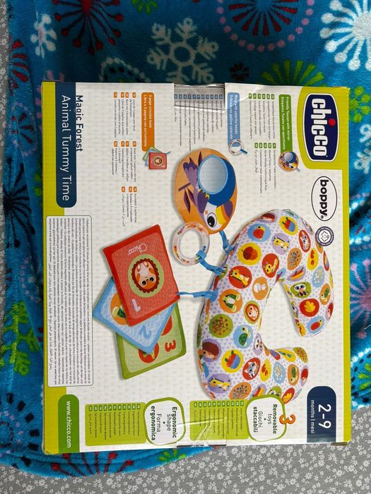 Perna alăptare Chicco Boppy – nouă, Animal Tummy Time