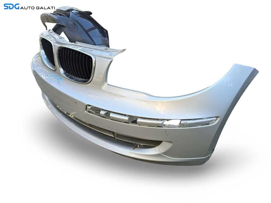 Bara Spoiler Fata Completa cu Grile si Proiectoare BMW Seria 1 E81 E87 LCI Facelift 2007 - 2013 Culoare Titansilber Cod 7185553 718555310 [Z0070]
